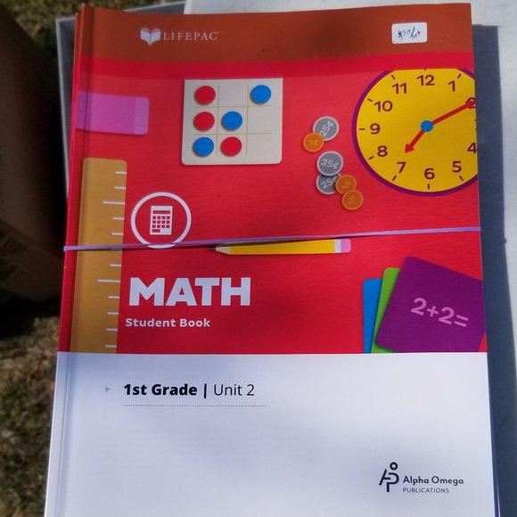 NEW - Alpha & Omega Lifepac Math Grade 1 Student Workbooks Units 2-10 - Picture 1 of 1